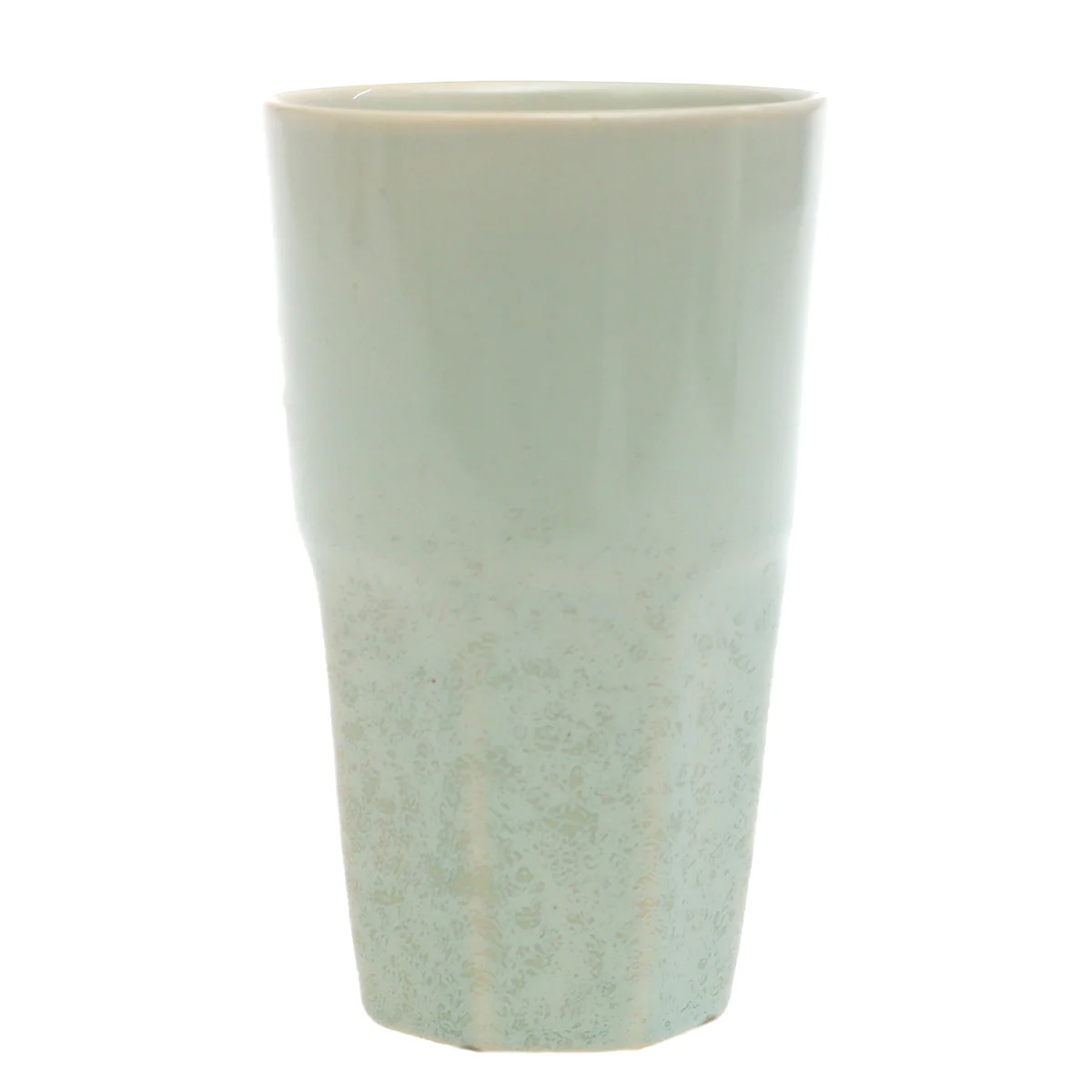 Light Green Ceramic Glass 3 x 5 Inch – Minimalist Textured Drinkware - Image 2