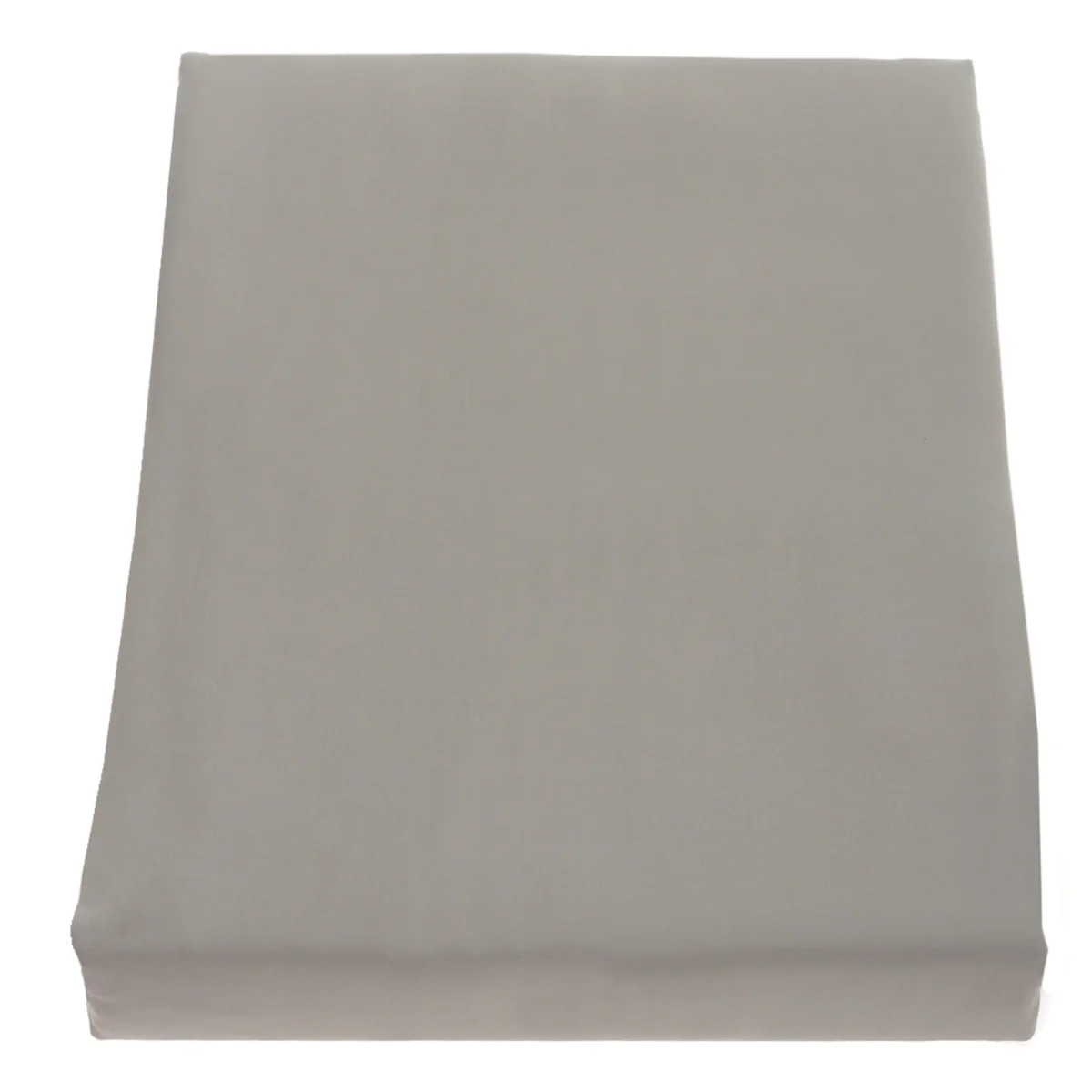 Light Grey Satin Dyed Double Bed Sheet – 96x102" | Smooth Satin Finish - Image 2