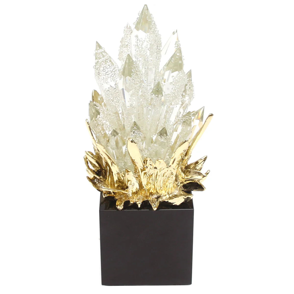 Luxury Crystal Decorative Statue with Black Base - Image 2