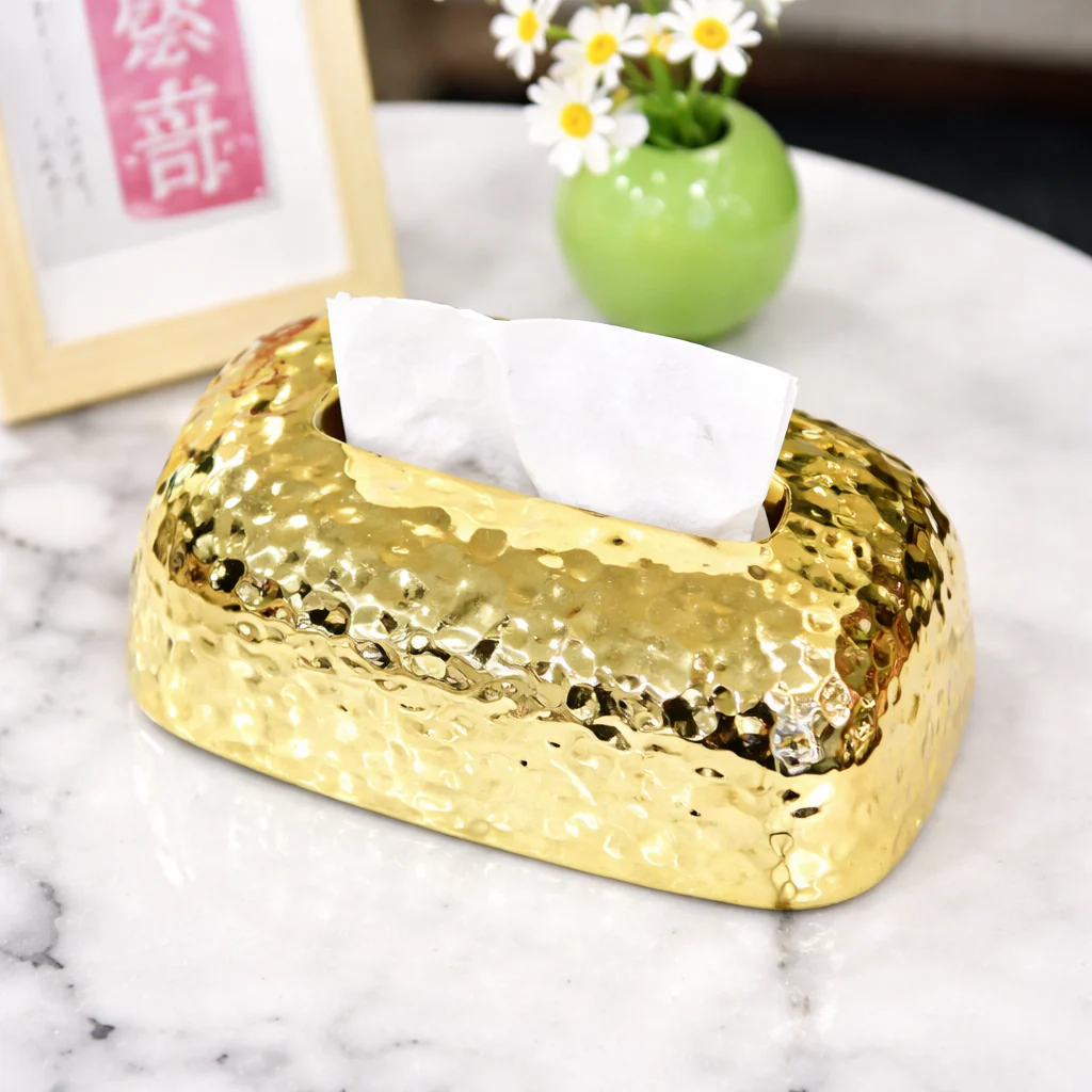 Luxury Gold Tissue Box Cover – Fancy Decorative Napkin Holder