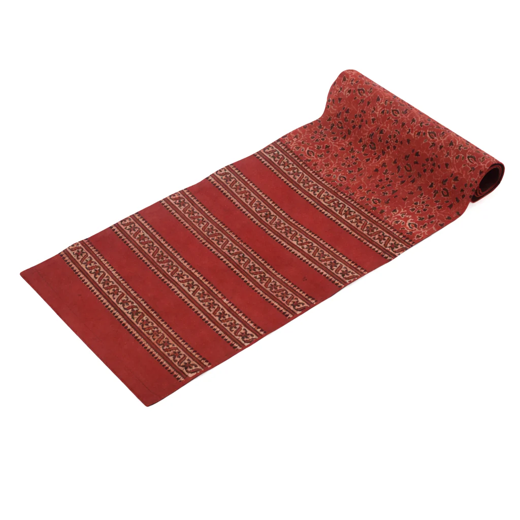 Madder Floral Runner 14x45" – Rustic Ethnic Printed Table Runner