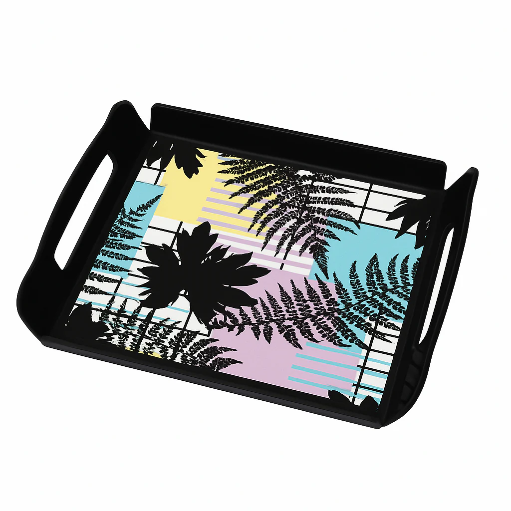 Magical Black AP Tray – Square Serving Tray with Handles - Image 2