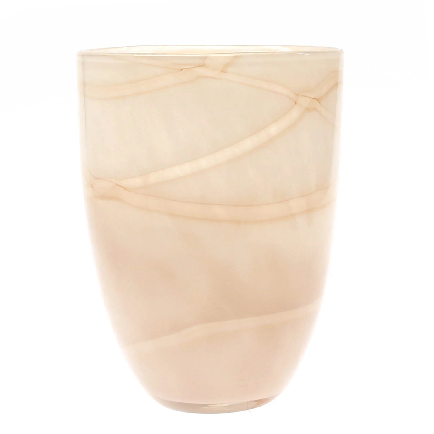 Marble Texture Color Glass Vase – Elegant Swirl Design M - Image 2