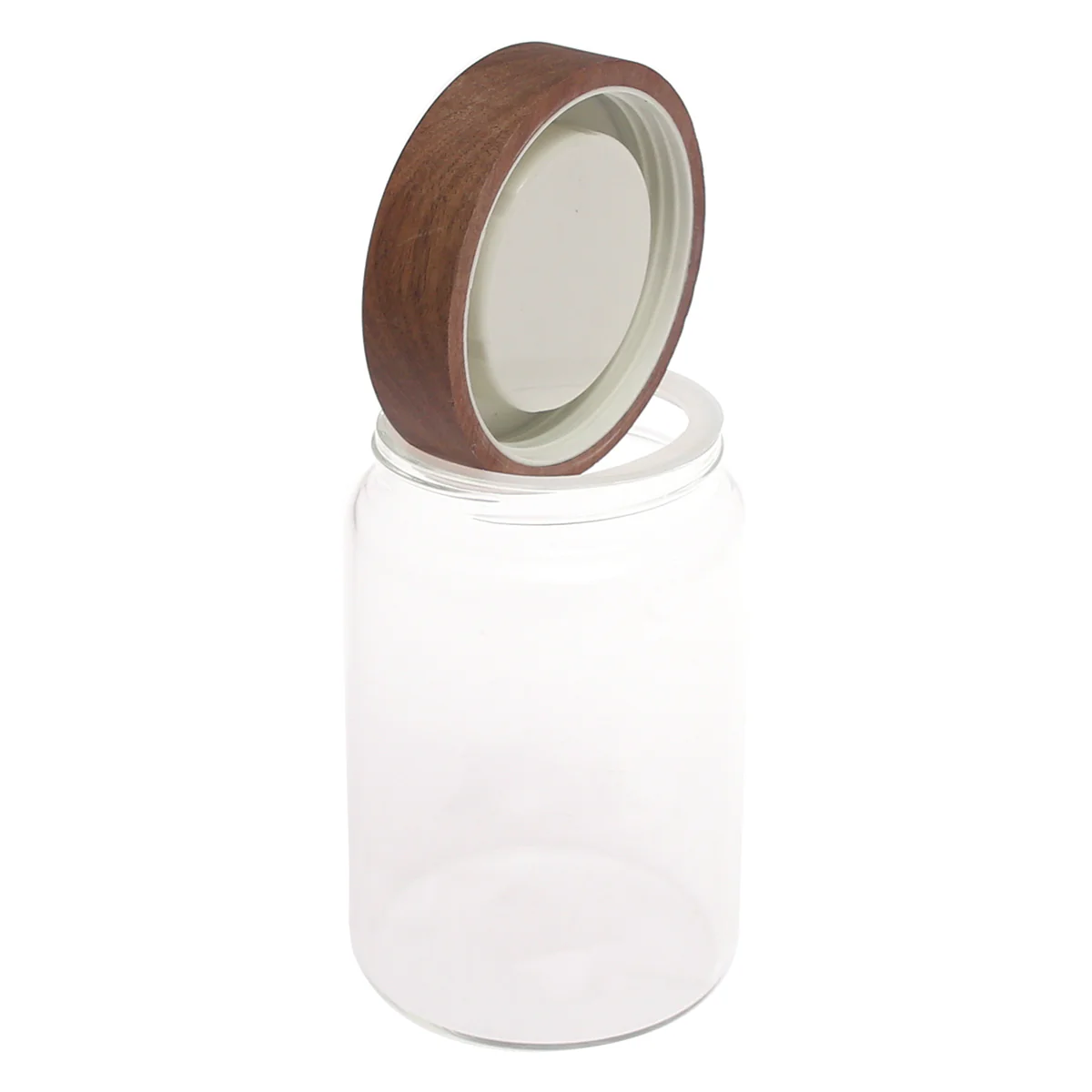 Medium Glass Storage Jar with Wooden Lid – GPG10150 - Image 2