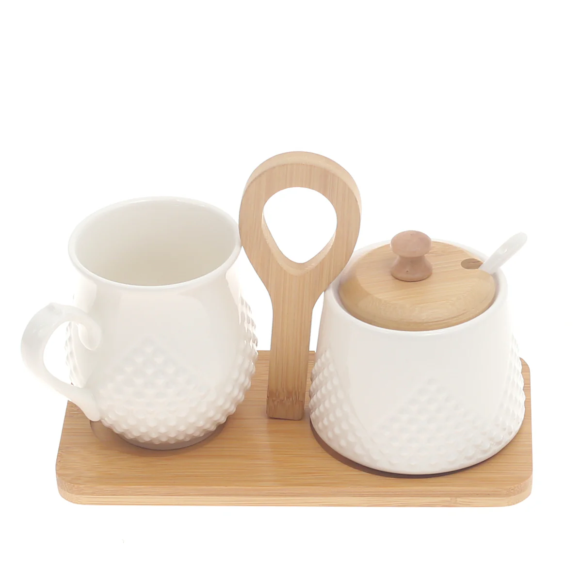 Milk Pot & Sugar Pot Set – Elegant Ceramic Serveware (7592)