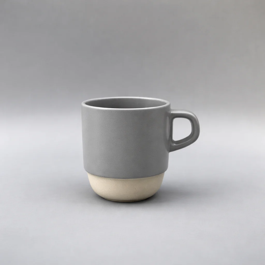 Minimalist Grey Ceramic Mug 300 ml – Modern Matte Coffee & Tea Cup