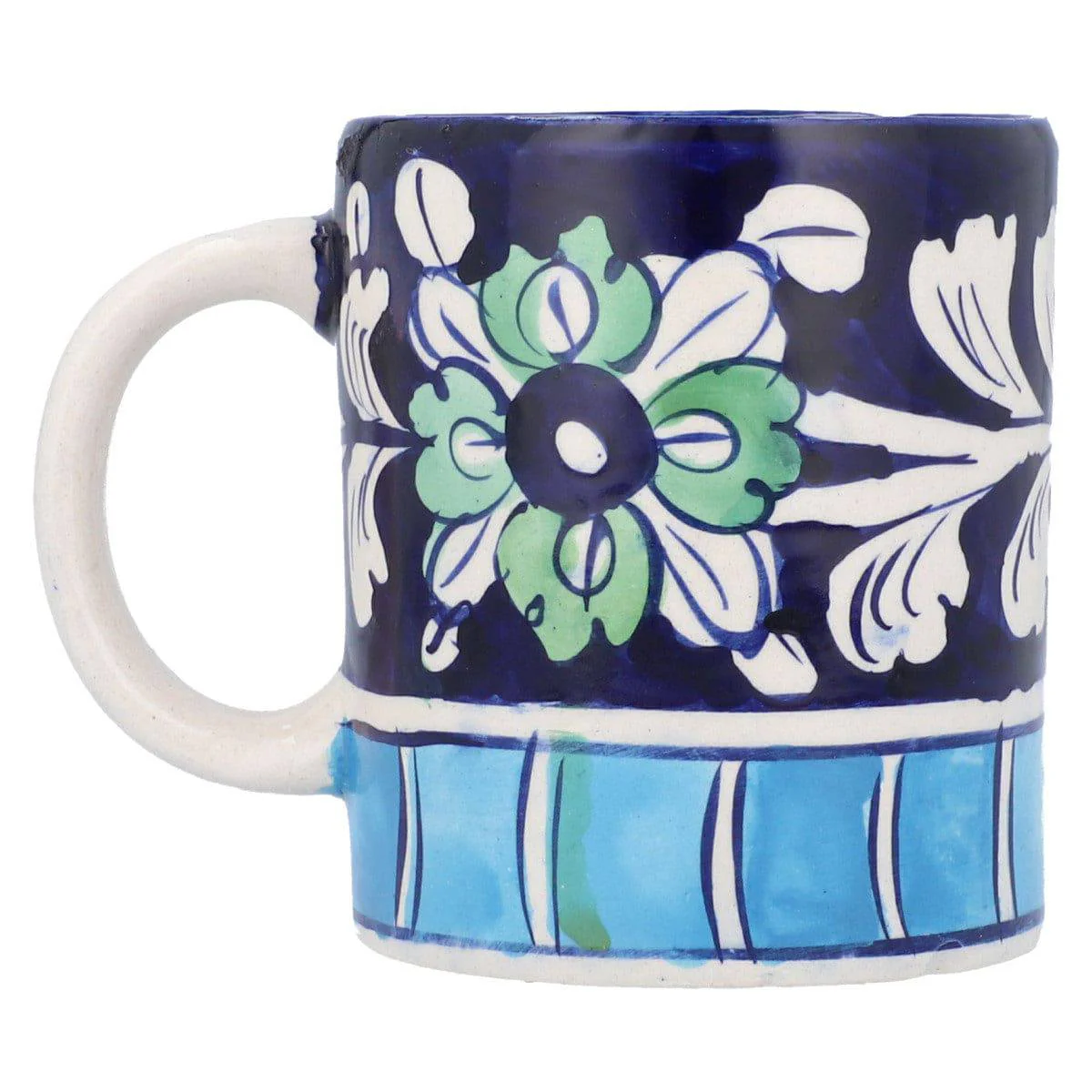 Mug Ceramic.Multi Blue Pottery