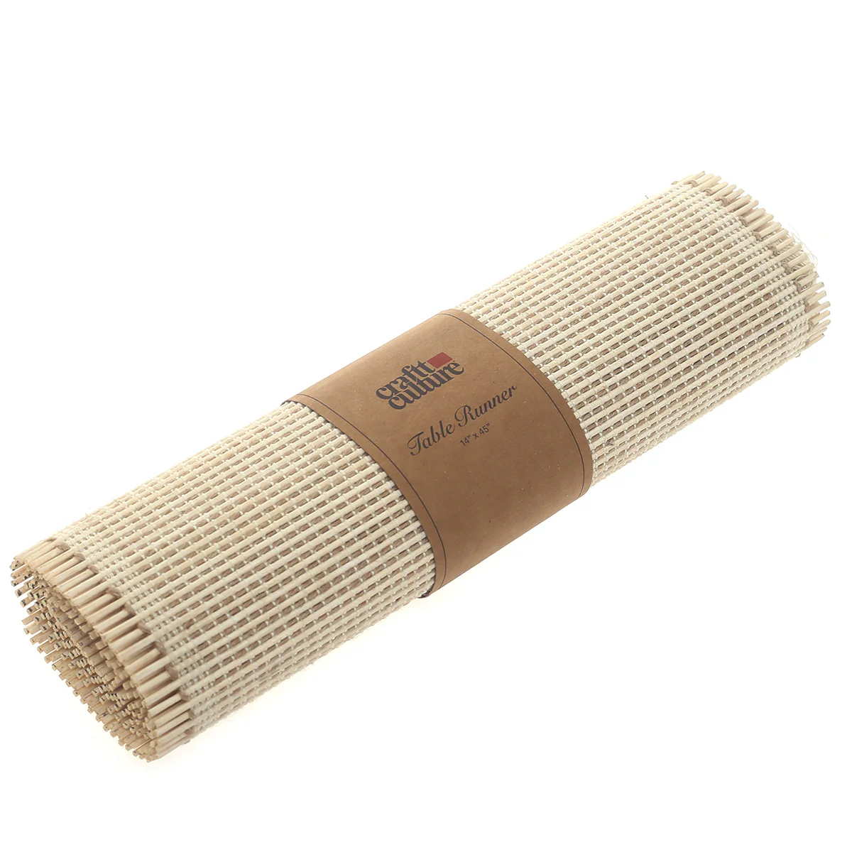 Neutral Drama Bamboo Runner 13x45" – Minimalist Natural Table Runner - Image 2