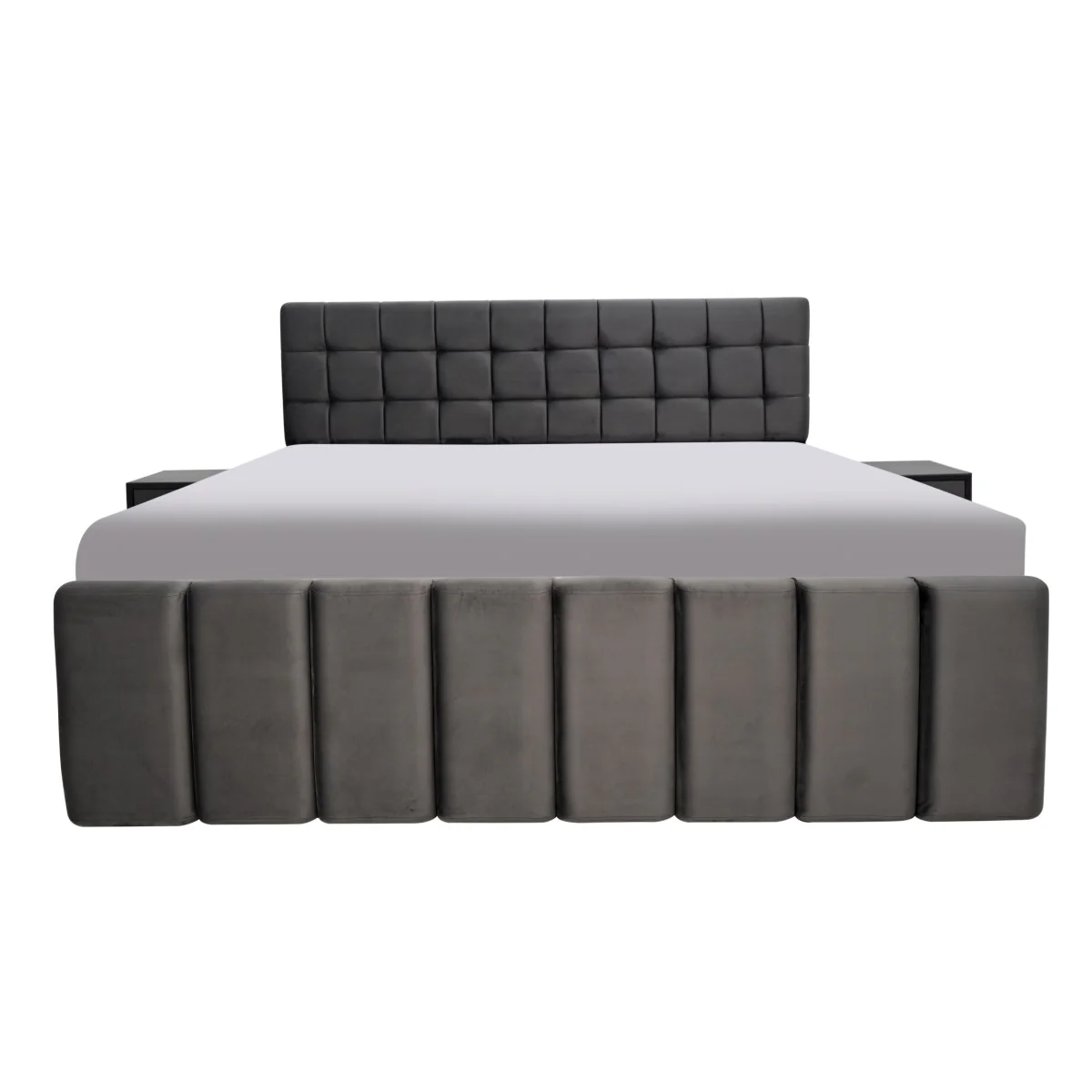 Nimoy King Size Bed with 2 Side Tables - Image 2