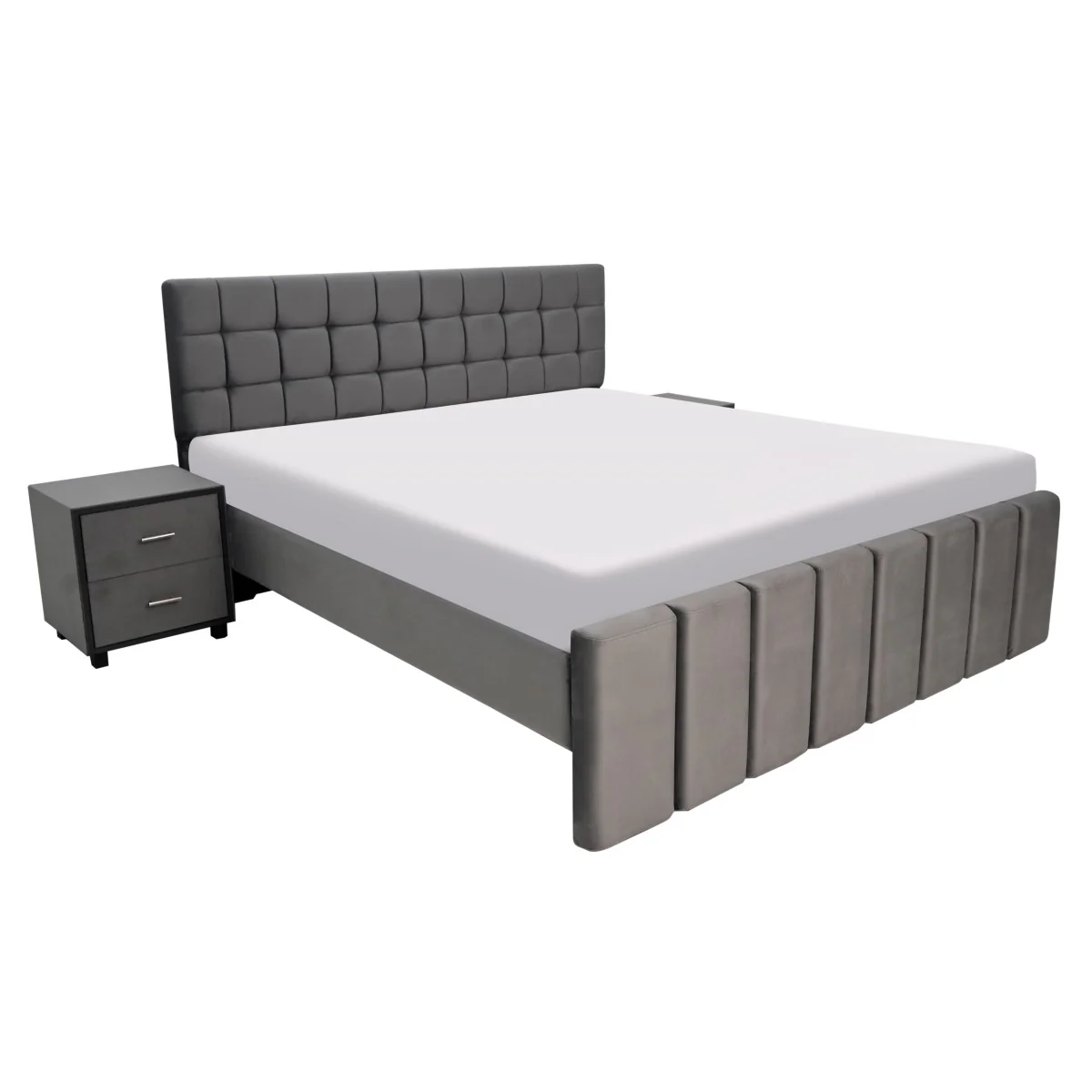 Nimoy King Size Bed with 2 Side Tables - Image 3