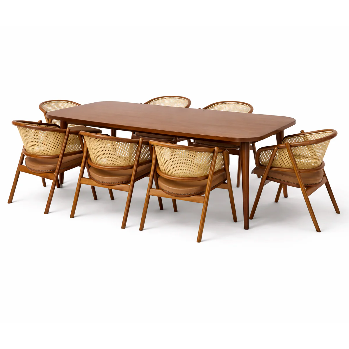 Noor 6 Person Dining Table with Chairs - Image 2