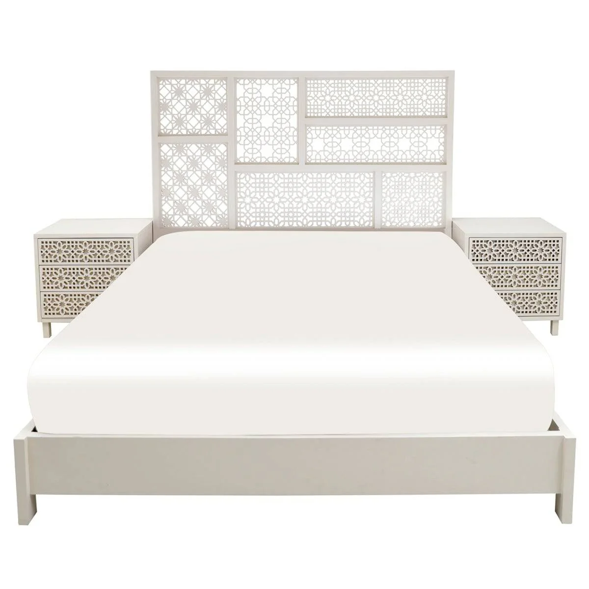 Noor King Size Bed with Side Tables - Image 2