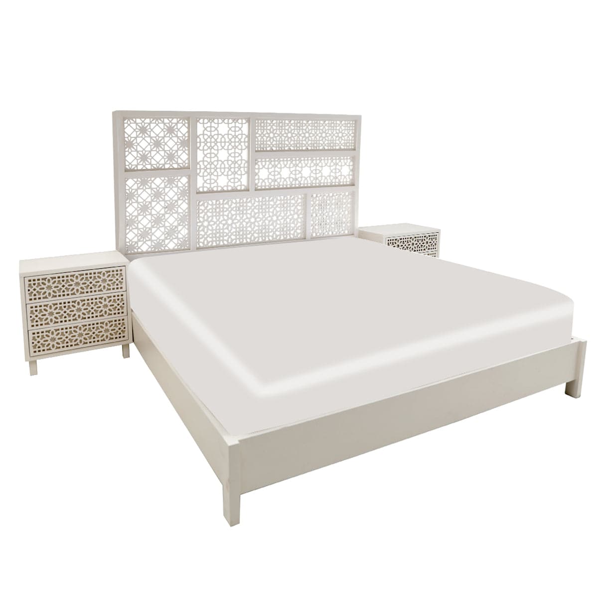Noor King Size Bed with Side Tables - Image 4