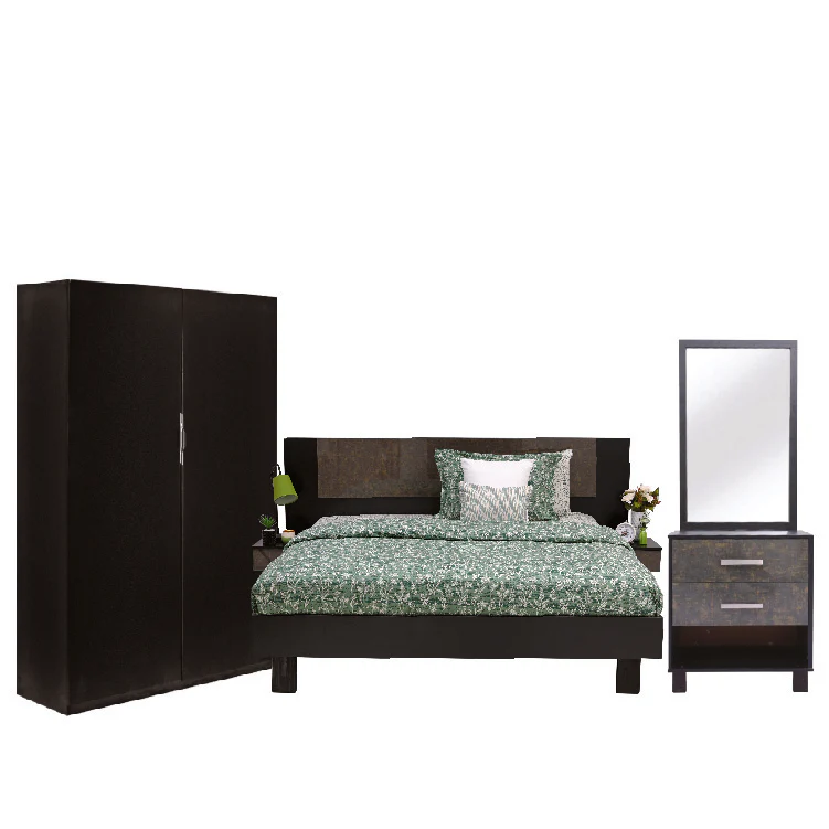 Novak - Bed, X Dresser & 2 Door wardrobe
