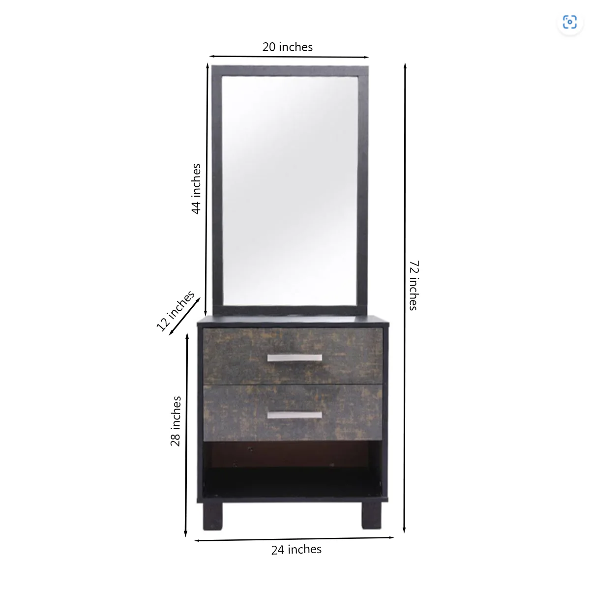 Novak - Bed, X Dresser & 2 Door wardrobe - Image 5