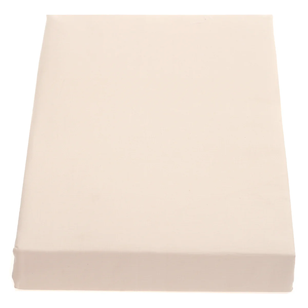 Off-White Double Fitted Sheet 72x78" Percale - Image 2