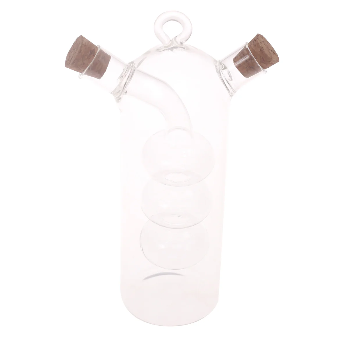 Oil Bottle Transparent 3.5 X 3.5 X 8 Inch JLX-017