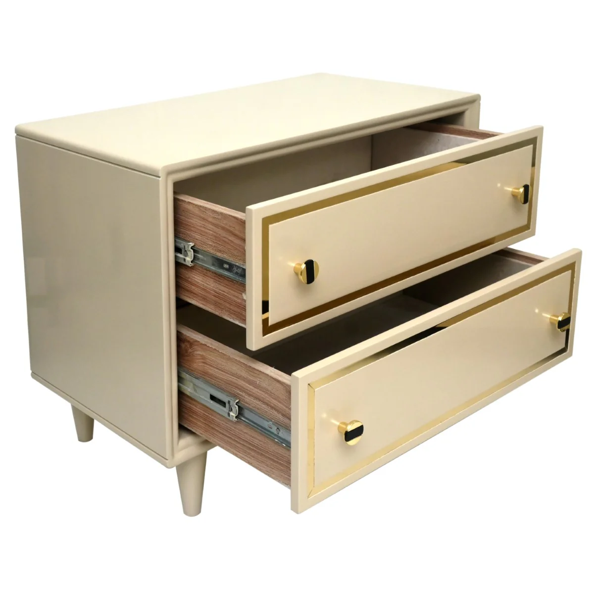 Opulent King Size Bed with 2 Side Tables - Image 9