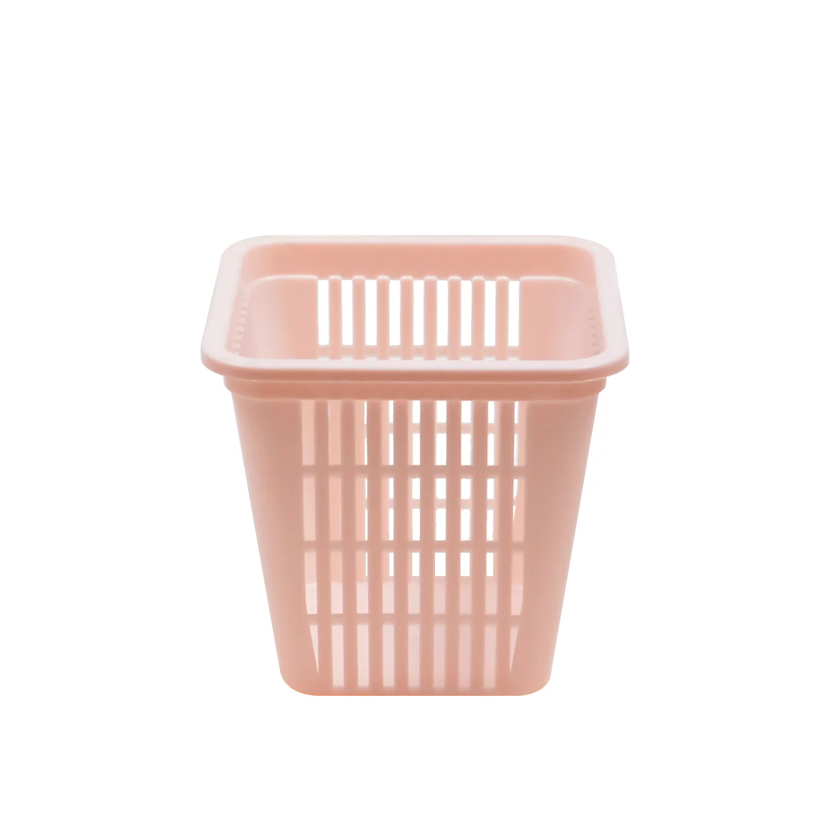 Organizer Basket Mini #2 – Compact Plastic Storage Basket Assorted (Beige, Pink, White, Grey) - Image 3