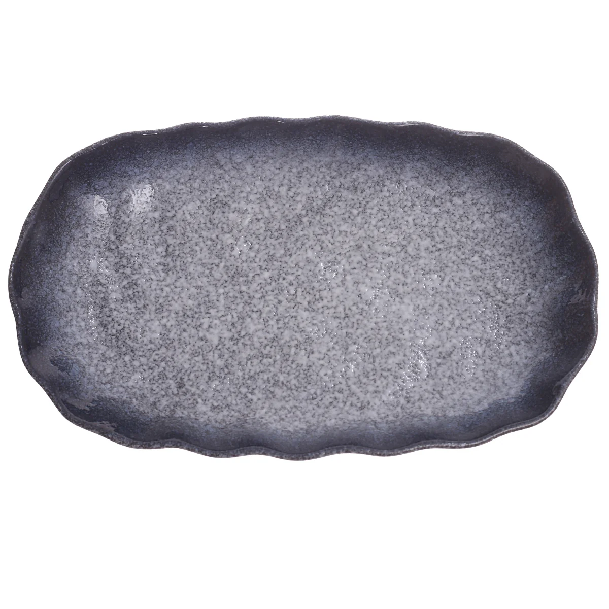 Oval Platter Blue 7 X 12 Inch Hc08 - Image 2