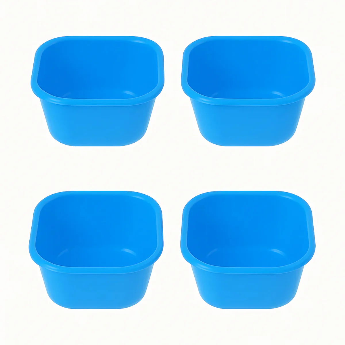 (Pack of 4) Blend Mini Plastic Bowls – 400 ml (Assorted) | Multipurpose Snack & Serving Bowls - Image 2