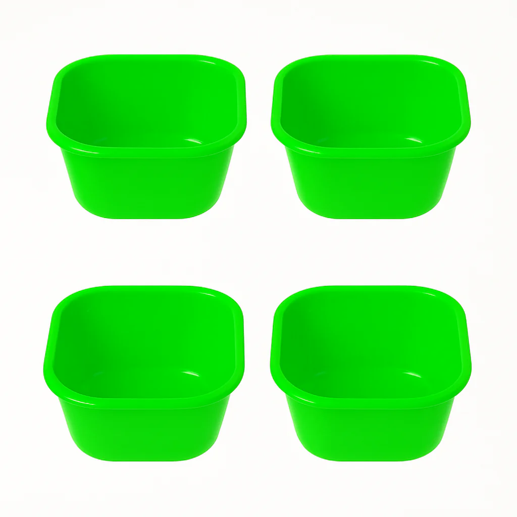 (Pack of 4) Blend Mini Plastic Bowls – 400 ml (Assorted) | Multipurpose Snack & Serving Bowls - Image 3