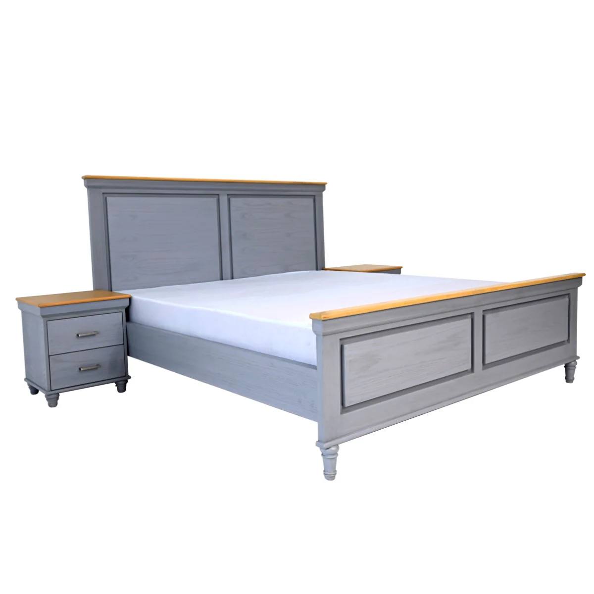 Patrick N King Size Bed with 2 Side Tables - Image 3