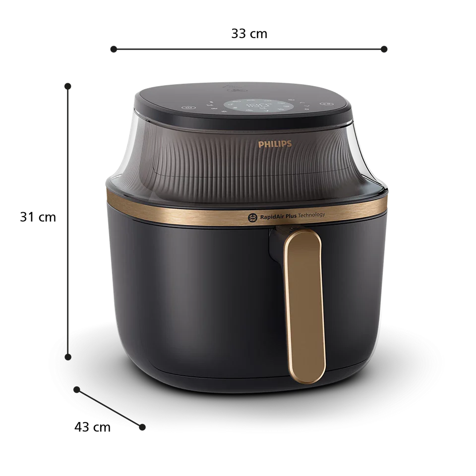 Philips 3000 Series Airfryer 6.2L with RapidAir Plus Technology & 16-in-1 Cooking Functions (NA332/00) - Image 2