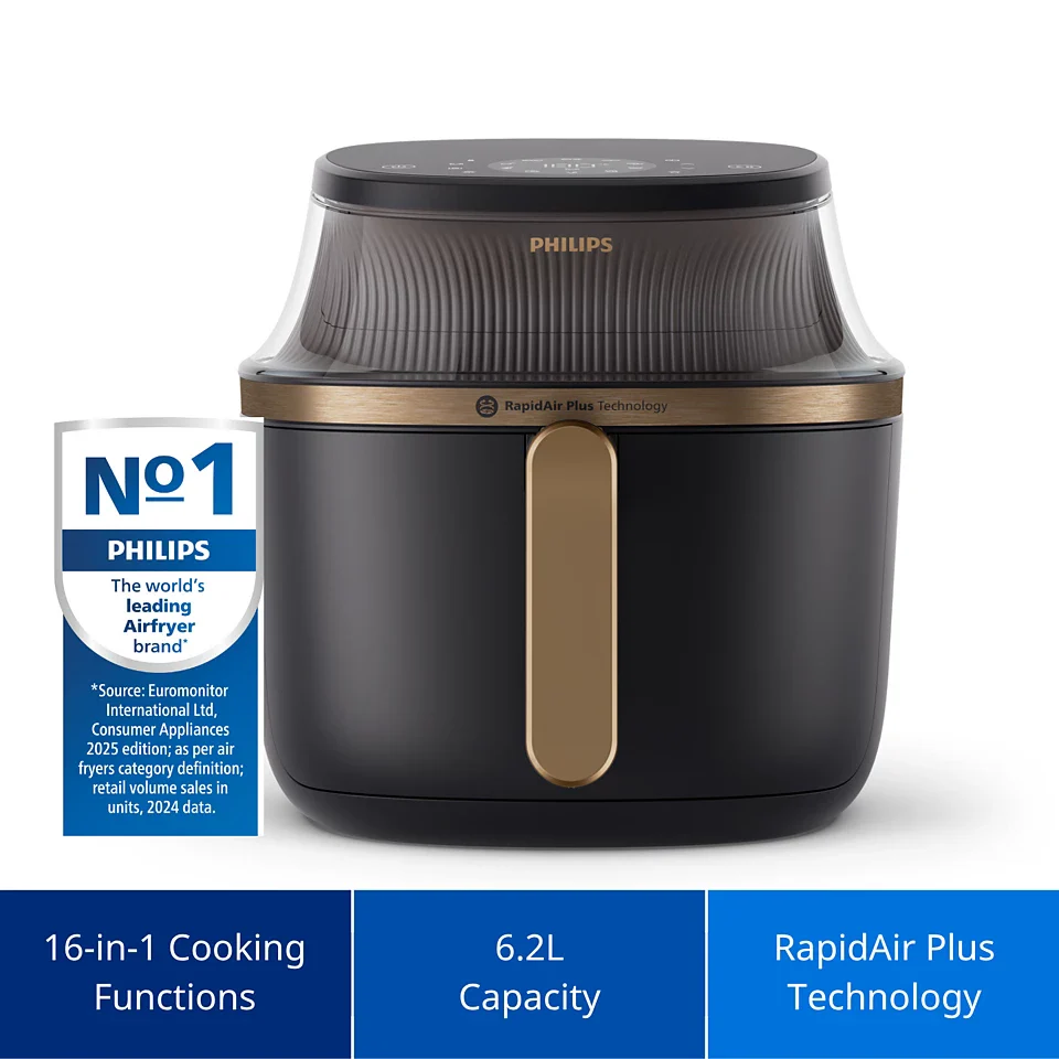 Philips 3000 Series Airfryer 6.2L with RapidAir Plus Technology & 16-in-1 Cooking Functions (NA332/00) - Image 3