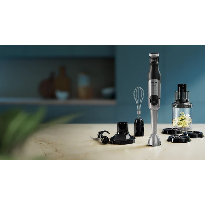 Philips 5000 Series Hand Blender 1200W with ProMix Technology, XL Chopper & Whisk – High-Performance Metal Body (HR2684/00) - Image 5