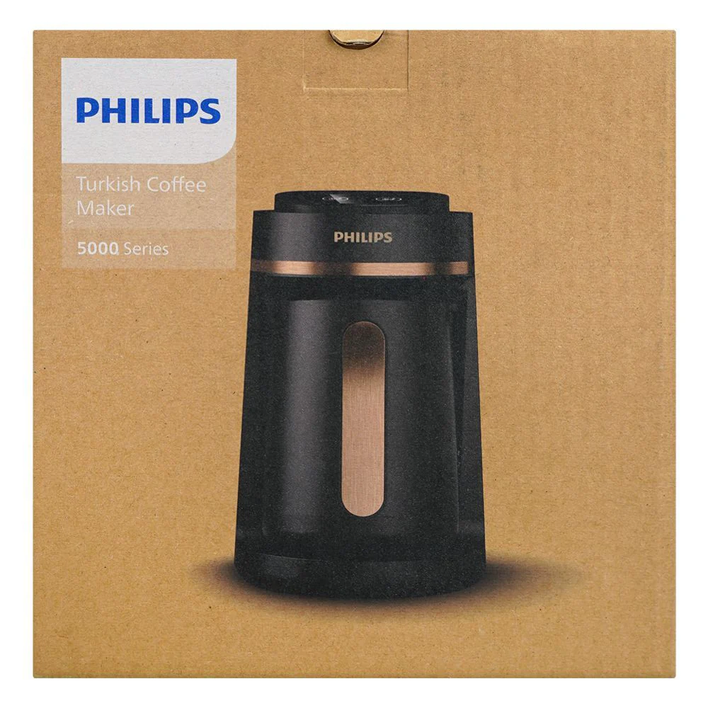 Philips 5000 Series Turkish Coffee Maker HDA150/62 – 735W Fast-Brew Machine with Boil Control Sensor & 360° Rotating Base - Image 4