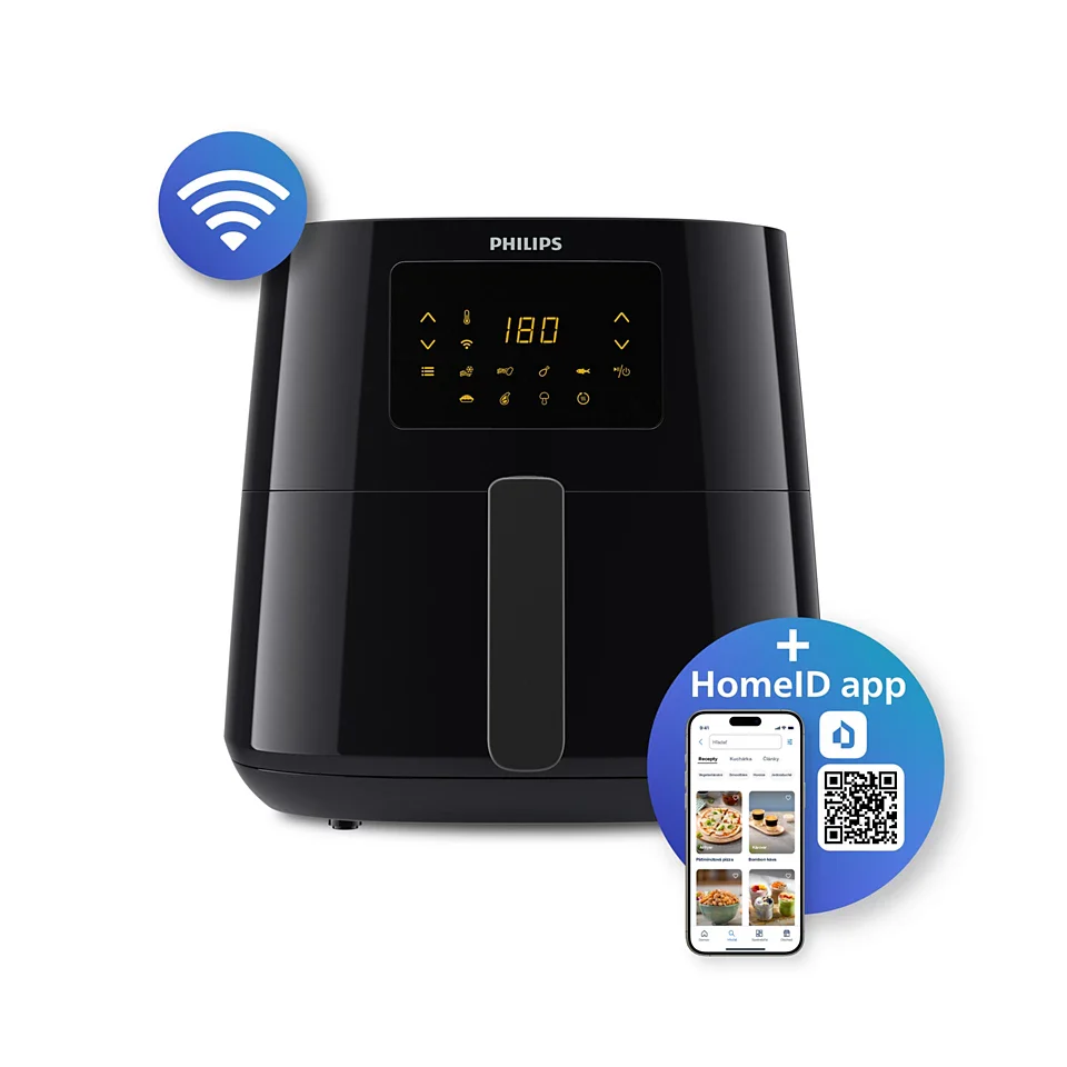 Philips 5000 Series XL Airfryer with Rapid Air Technology – Smart Digital Oil-Free Fryer (HD9280/91)
