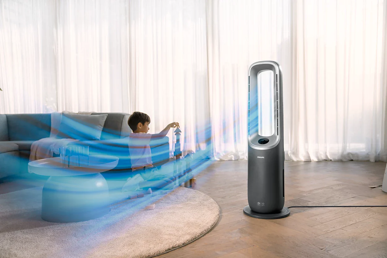 Philips Air Performer 8000 Series 3-in-1 Air Purifier, Fan & Heater with Smart Control – All-Season Climate Solution (AMF870/35) - Image 2