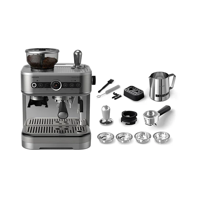 Philips Barista Brew PSA3228/01 Semi-Automatic Espresso Machine – 15-Bar Pump, Built-In Grinder, PID Control & Classic Milk Frother - Image 3