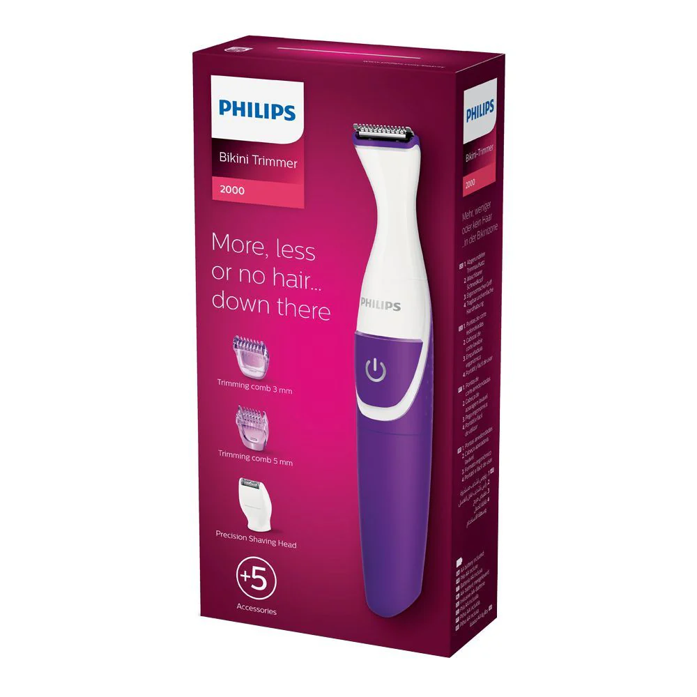 Philips BRT383/15 2000 Series Bikini Trimmer | Wet & Dry Cordless Trimmer with Rounded Edges - Image 2