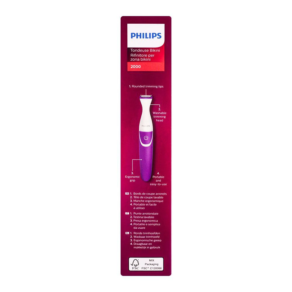 Philips BRT383/15 2000 Series Bikini Trimmer | Wet & Dry Cordless Trimmer with Rounded Edges - Image 3