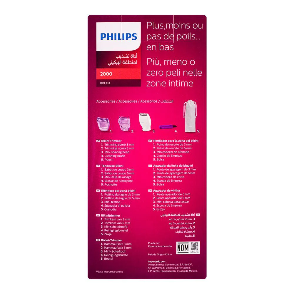 Philips BRT383/15 2000 Series Bikini Trimmer | Wet & Dry Cordless Trimmer with Rounded Edges - Image 4