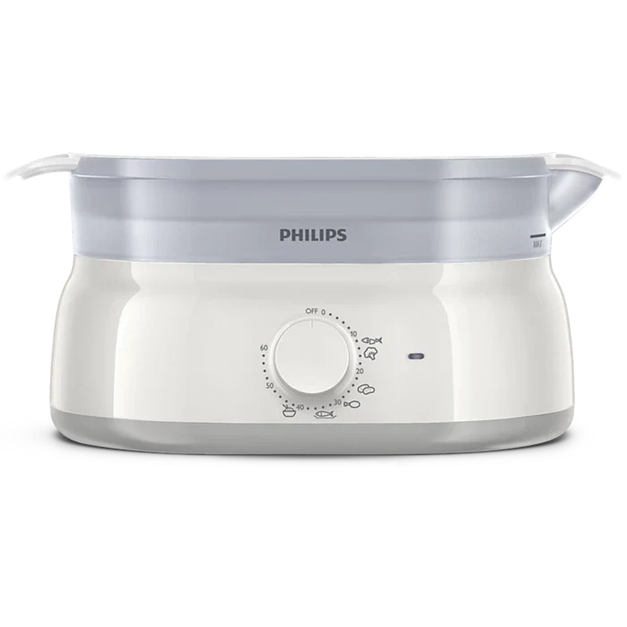Philips Daily Collection Food Steamer 900W with 3-Tier Baskets, Egg Rack & Rice Bowl (HD9125/90) - Image 4