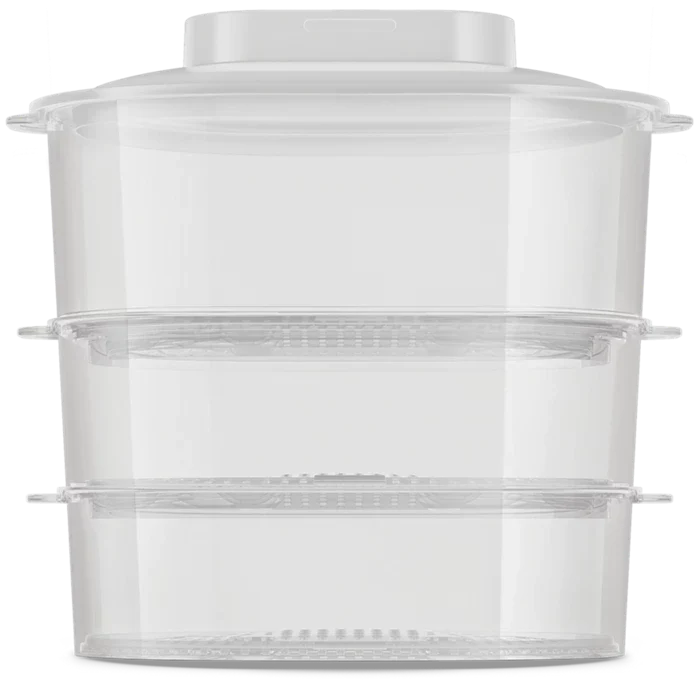 Philips Daily Collection Food Steamer 900W with 3-Tier Baskets, Egg Rack & Rice Bowl (HD9125/90) - Image 5