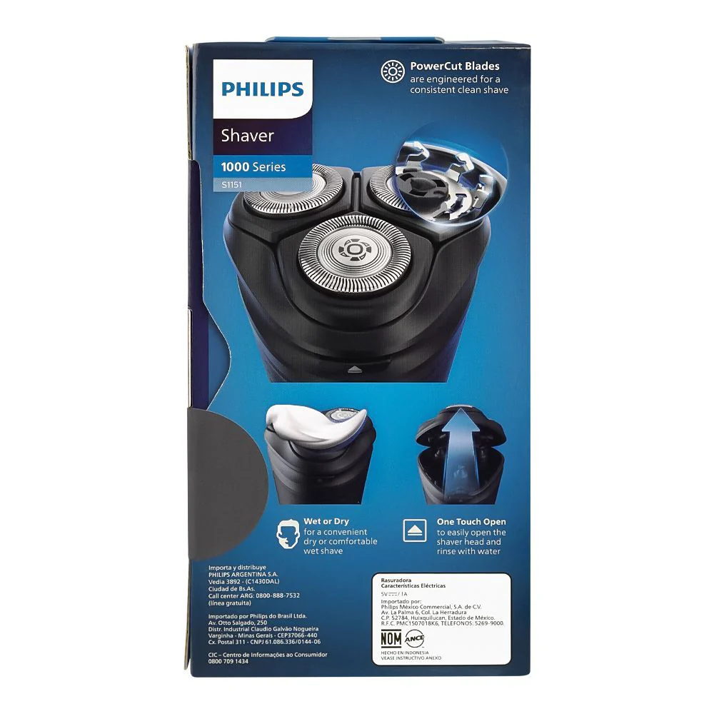 Philips S1151/00 1000 Series Wet & Dry Electric Shaver | Cordless Rotary Shaver for Comfortable Daily Shaving - Image 5