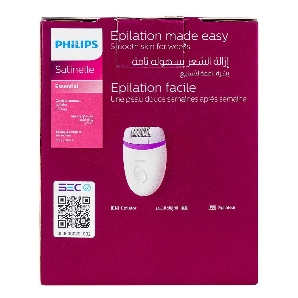 Philips Satinelle Essential Corded Compact Epilator BRE225/01 – Efficient Hair Removal for Smooth Skin - Image 3