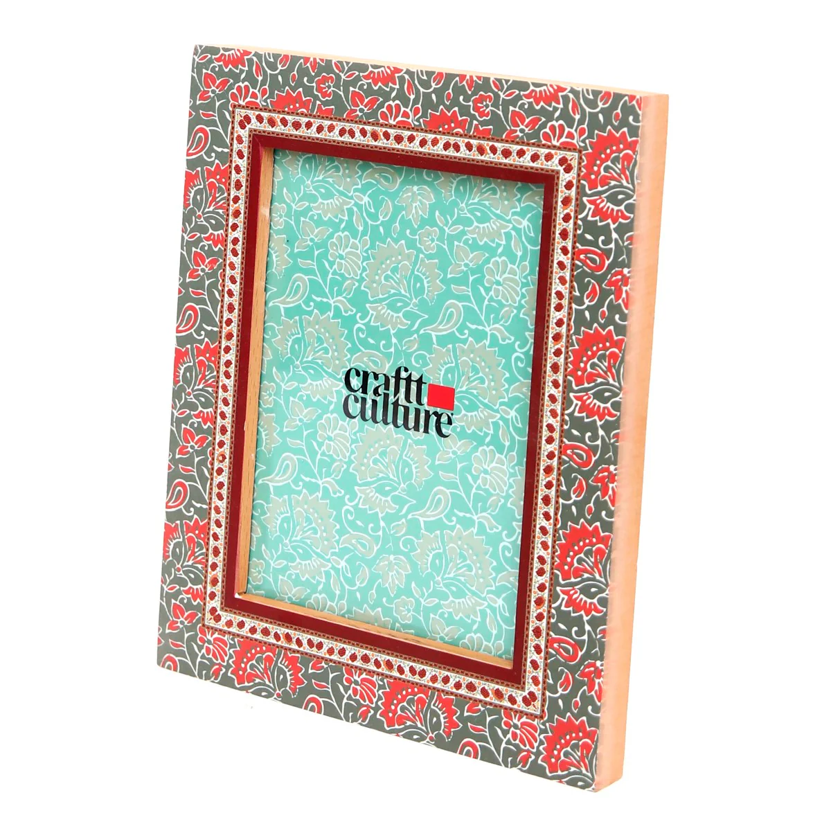 Photo Frame Printed Pattern – Dark Green 5x7 (T) - Image 3