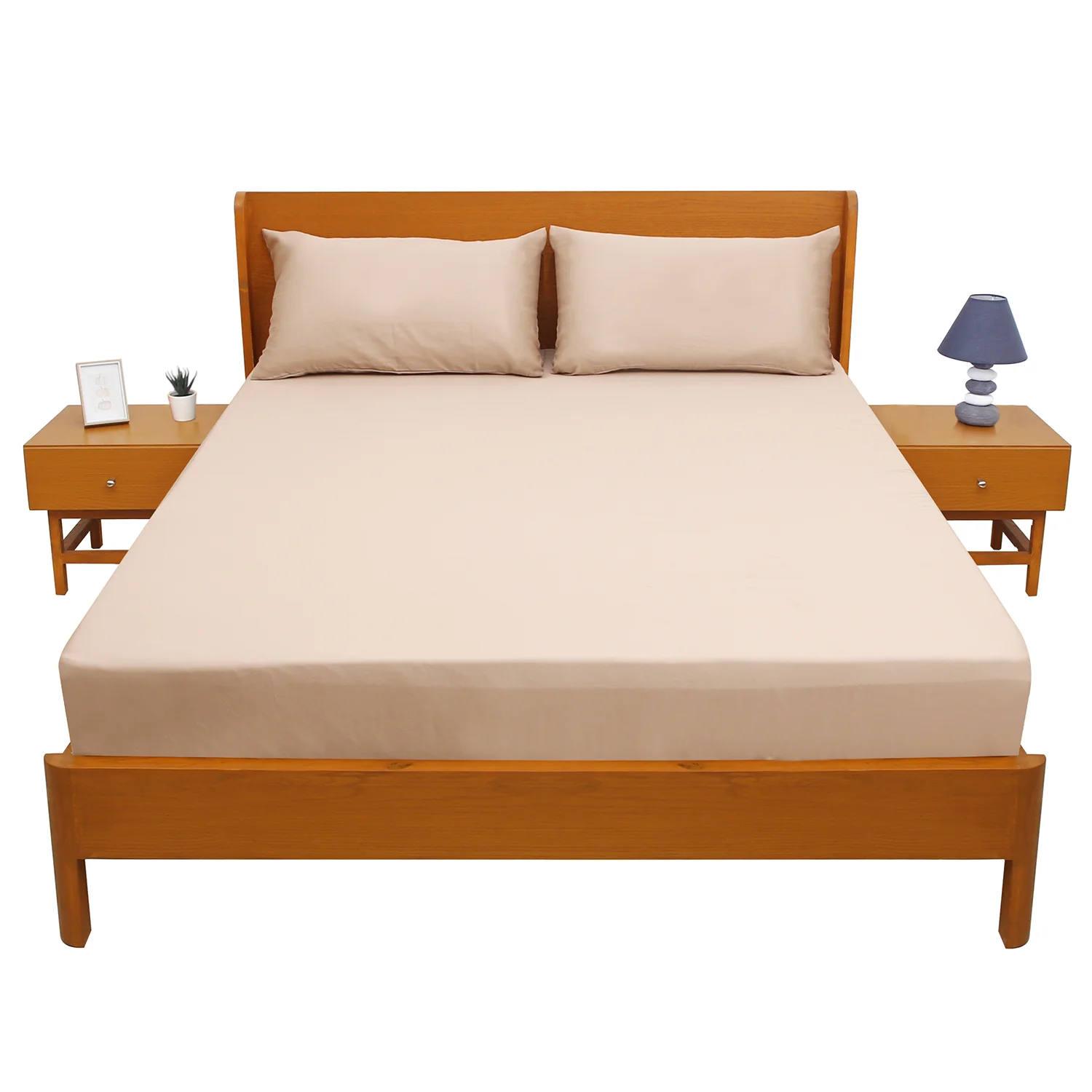 Pink Satin Double Bed Sheet 96″ × 102″ – Soft, Silky, Luxury Bedding in Blush Pink - Image 2