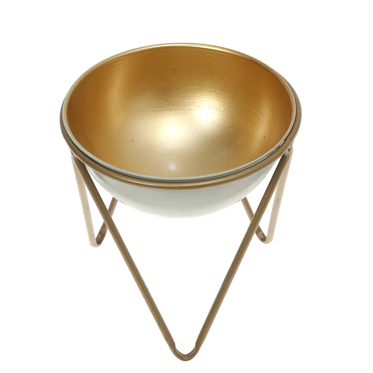 Planter S Gold & Green 9X9X8.5inch HQ-006 - Image 2