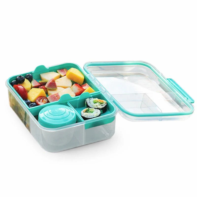 Plastic Sealed Lunch Box – Assorted Colour Leak-Resistant Food Container with Compartments - Image 3