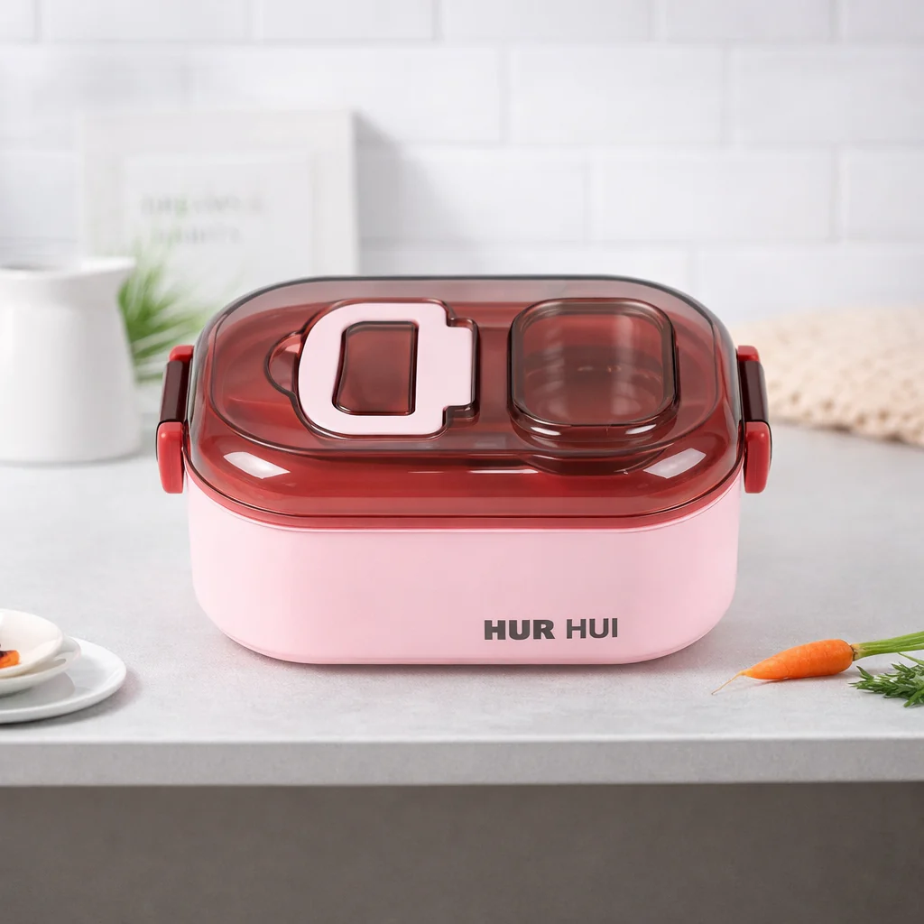 Plastic Single Layer Lunch Box (Rectangle & Square) - Image 3