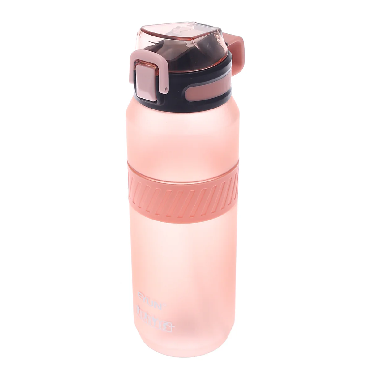 Plastic Sports Water Bottle with Straw – 32-4 (Pink) - Image 2
