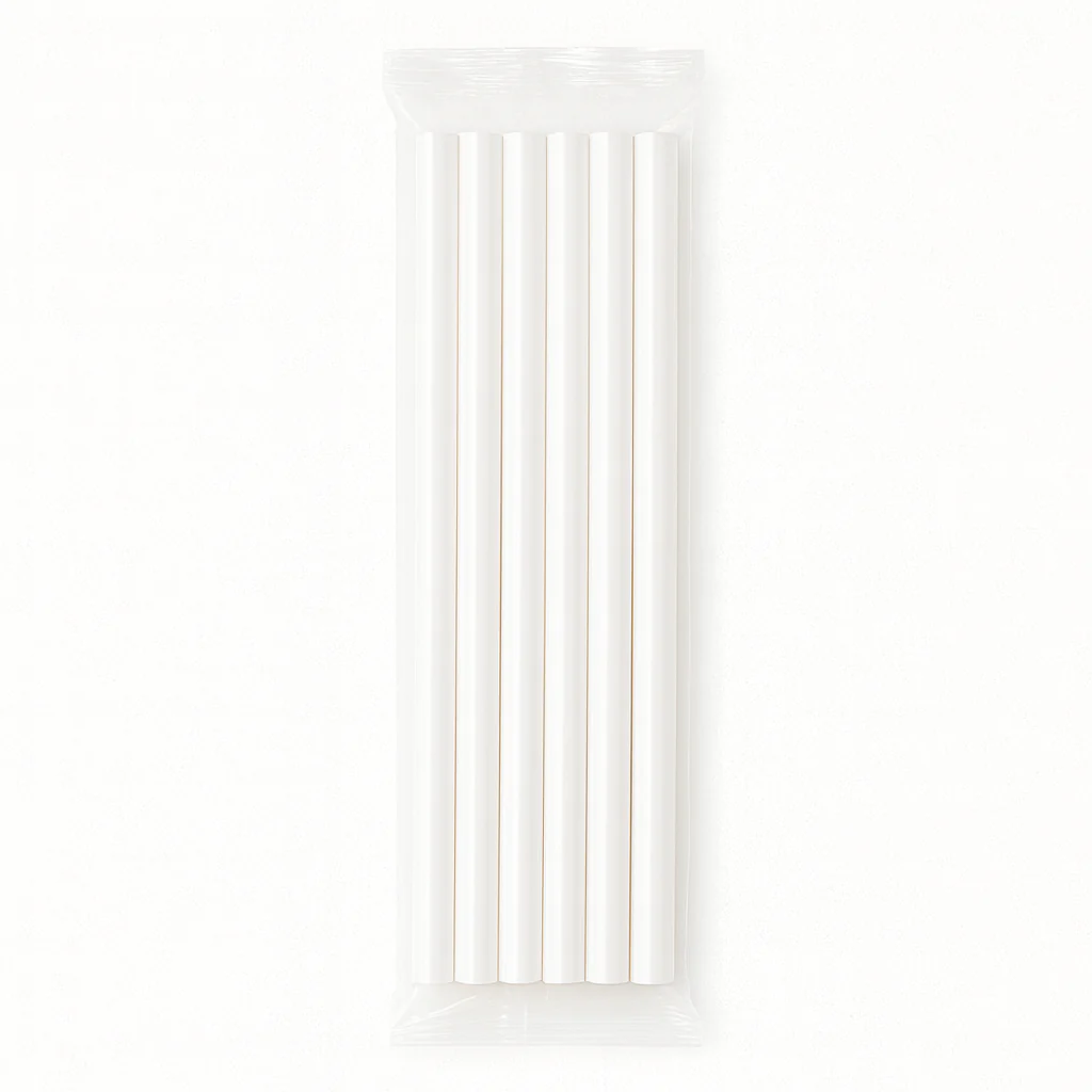 Plastic Straw Set – Pack of 6 Reusable Drinking Straws - Image 2
