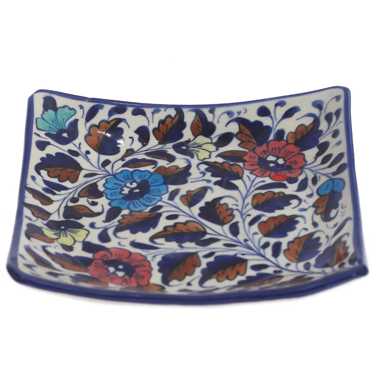 Platter Ceramic Blue White 9CFC - Image 2