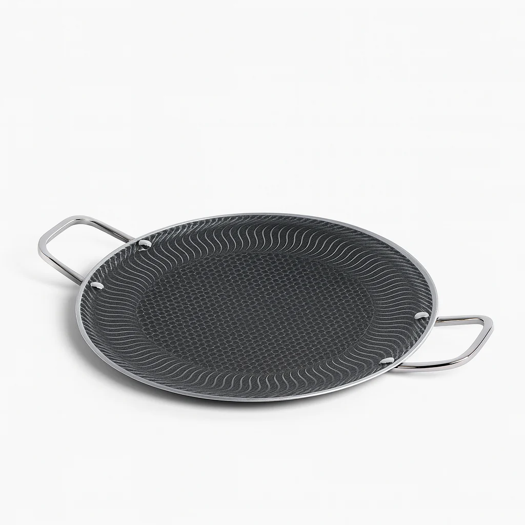 Premium Stainless Steel Non-Stick Tawa | Heavy-Duty Cookware with Dual Handles | 28 cm & 34 cm Sizes | Induction & Gas Compatible Flat Pan